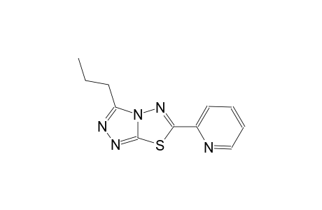 3-propyl-6-(2-pyridinyl)[1,2,4]triazolo[3,4-b][1,3,4]thiadiazole