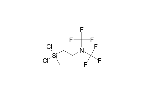 2-[dichloro(methyl)silyl]-N,N-bis(trifluoromethyl)ethanamine