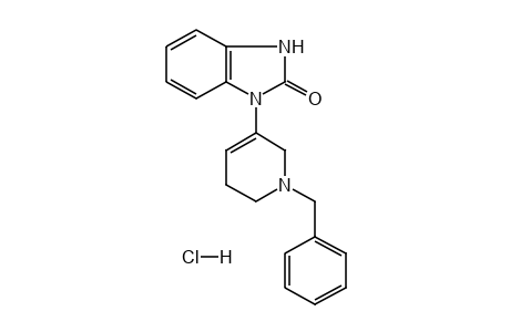 1-(1-benzyl-1,2,5,6-tetrahydro-3-pyridyl)-2-benzimidazolinone, monohydrochloride