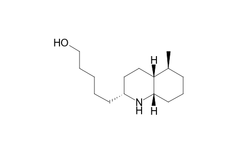 2-Quinolinepentanol, decahydro-5-methyl-, (2.alpha.,4a.beta.,5.beta.,8a.beta.)-(.+-.)-