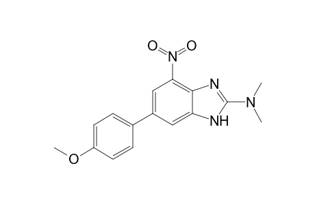 6-(4-Methocyphenyl)-N,N-diimethyl-4-nitro-1H-benzimidazoe-2-ylamine