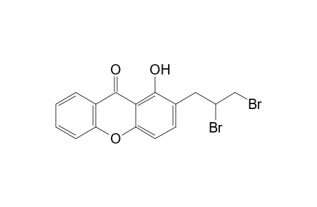 2-(2,3-DIBROMOPROPYL)-1-HYDROXYXANTHEN-9-ONE