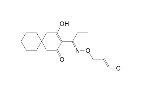 Spiro[5.5]undec-3-en-2-one, 3-[1-[[(3-chloro-2-propenyl)oxy]imino]propyl]-4-hydroxy-, (E,?)-