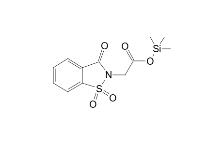 Trimethylsilyl 2-(1,1-dioxido-3-oxobenzo[D]isothiazol-2(3H)-yl)acetate