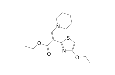 ethyl (2Z)-2-(4-ethoxy-1,3-thiazol-2-yl)-3-(1-piperidinyl)-2-propenoate