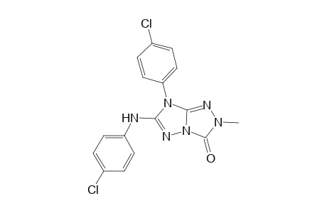 3H-1,2,4-Triazolo[4,3-b][1,2,4]triazol-3-one, 7-(4-chlorophenyl)-6-[(4-chlorophenyl)amino]-2,7-dihydro-2-methyl-