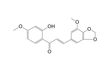 2-propen-1-one, 1-(2-hydroxy-4-methoxyphenyl)-3-(7-methoxy-1,3-benzodioxol-5-yl)-, (2E)-