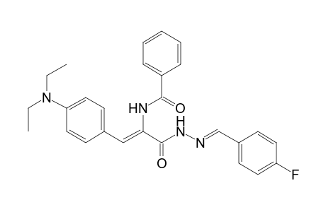 .alpha.-Benzamido-4-(diethylamino)-N'-(4-fluorobenzylidene)cinnamohydrazide