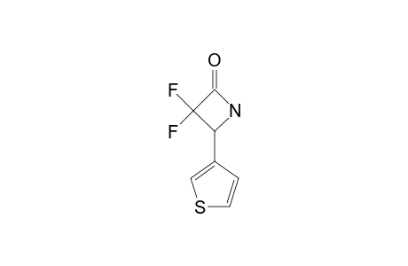 (RAC)-3,3-DIFLUORO-4-(THIOPHEN-3-YL)-AZETIDIN-2-ONE