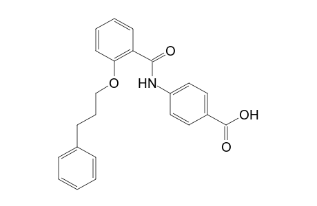 p-[o-(3-phenylpropoxy)benzamido]benzoic acid
