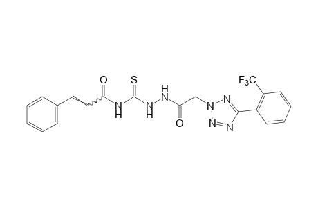 4-Cinnamoyl-3-thio-1-{[5-(α,α,α-trifluoro-o-tolyl)-2H-tetrazol-2-yl]acetyl}semicarbazide