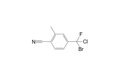 4-(bromochlorofluoromethyl)-2-methylbenzonitrile