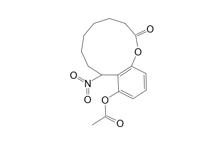 1-Benzoxacycloundecin-2(3H)-one, 11-(acetyloxy)-4,5,6,7,8,9-hexahydro-9-nitro-