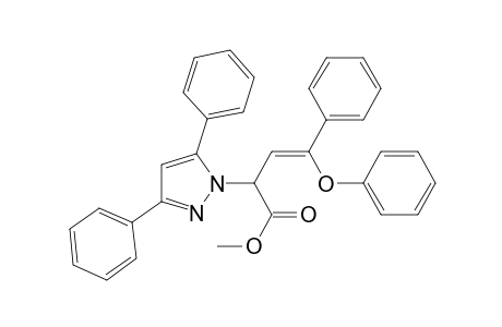 Methyl ester of (Z)-.alpha.-(2-phenoxy-2-phenylethenyl)-3,5-diphenyl-1H-pyrazole-1-acetic acid