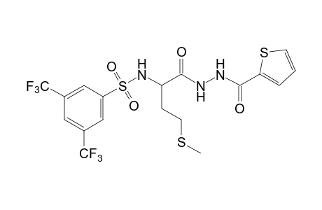 1-{N-[(alpha,alpha,alpha,alpha',alpha',alpha'-hexafluoro-3,5-xylyl)sulfonyl]methionyl}-2-(2-thenoyl)hydrazine