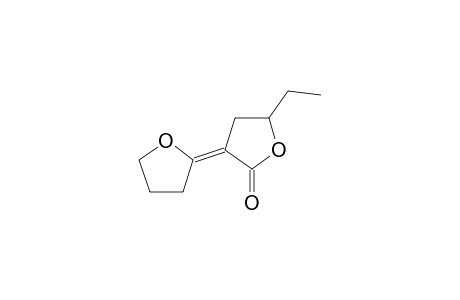 2-(E)-(5-ETHYL-2-OXOTETRAHYDROFURAN-3-YLIDENE]-TETRAHYDROFURAN