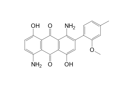 1,5-Diamino-4,8-dihydroxy-2-(2-methoxy-p-tolyl)anthraquinone