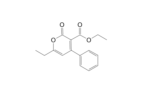 Ethyl 6-ethyl-2-oxo-4-phenyl-2H-pyran-3-carboxylate