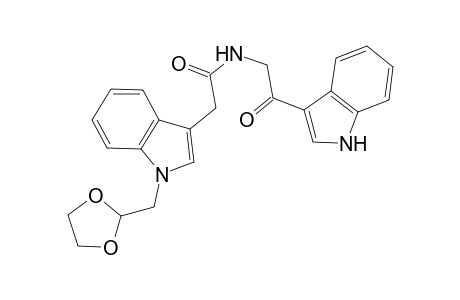 N-[2-(Indol-3-yl)-2-oxoethyl]-N-[(1,3-dioxolan-2-ylmethyl)indole-3-yl]acetamide