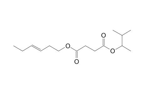 Succinic acid, 3-methylbut-2-yl trans-hex-3-en-1-yl ester