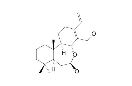 (5-S,7-R,8-R,9-R,10-S)-(-)-7,8-SECO-7,8-OXACASSA-13,15-DIENE-7,17-DIOL