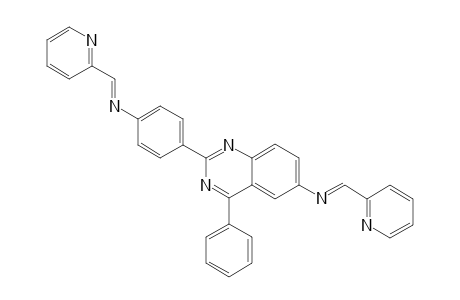 4-Phenyl-6-[(2-pyridylmethylene)amino]-2-{4-[(2-pyridylmethylene)amino]phenyl}quinazoline