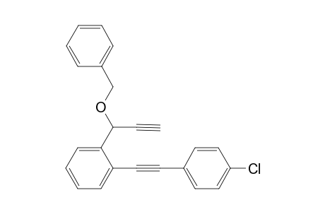 1-(1-(Benzyloxy)prop-2-ynyl)-2-((4-chlorophenyl)ethynyl)benzene