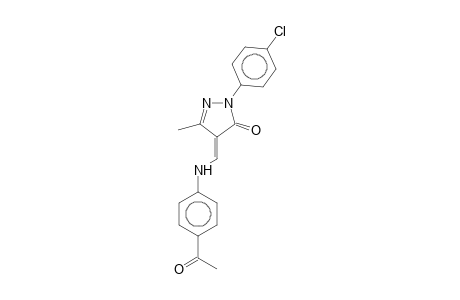 3H-Pyrazol-3-one, 4-[[(4-acetylphenyl)amino]methylene]-2-(4-chlorophenyl)-2,4-dihydro-5-methyl-