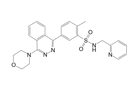 2-Methyl-5-(4-morpholinophthalazin-1-yl)-N-(2-pyridylmethyl)benzenesulfonamide