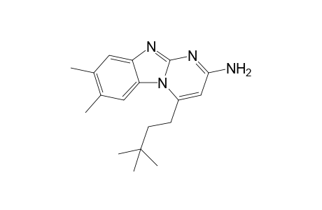 2-Amino-4-(3,3-dimethylbutyl)-7,8-dimethylpyrimido[1,2-a]benzimidazole