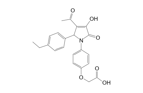 acetic acid, [4-[3-acetyl-2-(4-ethylphenyl)-2,5-dihydro-4-hydroxy-5-oxo-1H-pyrrol-1-yl]phenoxy]-