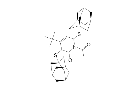 1-ACETYL-3,6-DI-(1-ADAMANTYL-THIO)-4-TERT.-BUTYL-2-HYDROXY-1,2,3,6-TETRAHYDRO-PYRIDINE