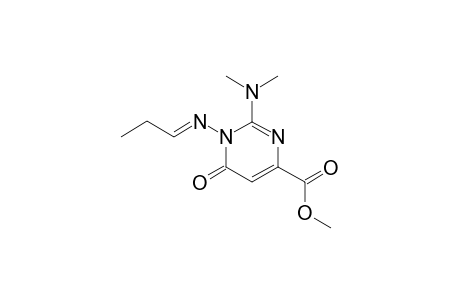 2-dimethylamino-6-keto-1-(propylideneamino)pyrimidine-4-carboxylic acid methyl ester