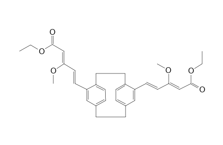 4,13-bis[4'-(Ethoxycarbonyl)-3'-methoxybuta-1',3'-dienyl]-[2.2]paracyclophane