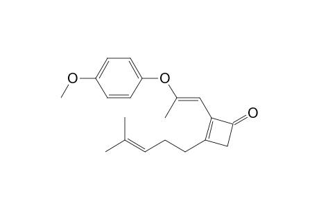 (Z)-1-(4-Methylpent-3-en-1-yl)-2-[2-(4-methoxyphenyloxy)propenyl]cyclobuten-3-one