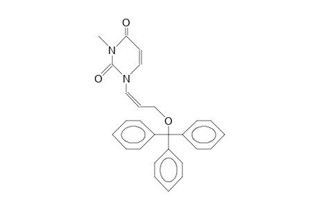 (E)-3-Methyl-1-(3-trityloxy-prop-1-enyl)-uracil