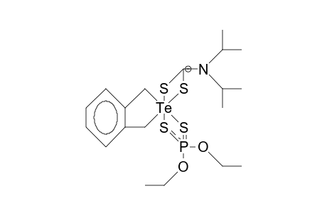 1,3-Dihydro-/2.lambda.-4/-benzotellurole-2,2-diyl (diisopropyl-dithiocarbamate) (O,O-diethyl-dithiophosphate)