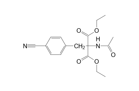 2-Acetamido-2-(4-cyano-benzyl)-malonic acid, diethyl ester