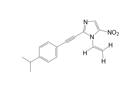 2-[(p-cumenyl)ethynyl]-5-nitro-1-vinylimidazole