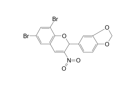 2-(1,3-benzodioxol-5-yl)-6,8-bis(bromanyl)-3-nitro-2H-chromene