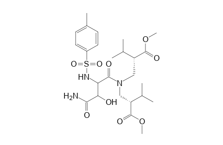 N,N-Bis[(S)-1-methoxycarbonylisobutylmethyl]-(2S/R,3S/R)-3-hydroxy-2-(tosylamino)succinic diamide isomer