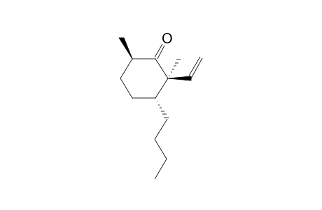 (2S*,3R*,6R*)-3-Butyl-2-ethenyl-2,6-dimethylcyclohexanone
