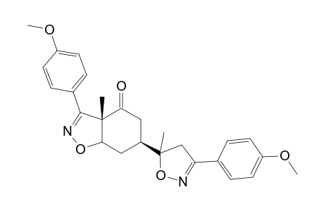 (3aS,6S)-3-(4-methoxyphenyl)-6-[3-(4-methoxyphenyl)-5-methyl-4,5-dihydro-1,2-oxazol-5-yl]-3a-methyl-3a,4,5,6,7,7a-hexahydro-1,2-benzoxazol-4-one