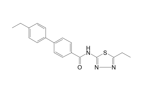 4'-ethyl-N-(5-ethyl-1,3,4-thiadiazol-2-yl)-4-biphenylcarboxamide