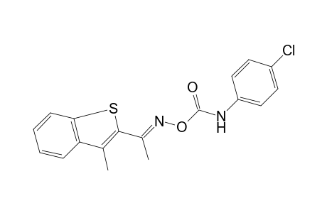 methyl 3-methylbenzo[b]thien-2-yl ketone, O-[(p-chlorophenyl)carbamoyl]oxime