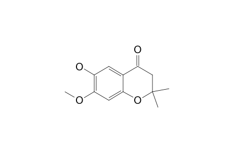 6-Hydroxy-7-methoxy-2,2-dimethyl-3,4-dihydro-2H-1-benzopyran-4-one