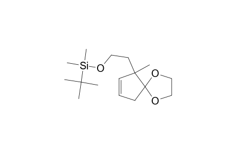 3-[2'-(TERT.-BUTYLDIMETHYLSILYLOXY)-ETHYL]-4,4-ETHYLENEDIOXY-3-METHYLCYCLOPENT-1-ENE