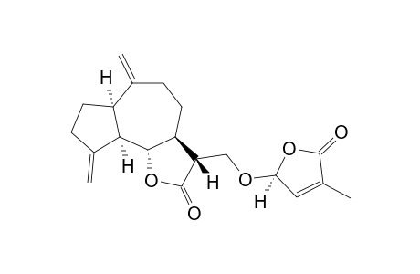 (6R,7S,11R,2'S)-13-[4'-METHYL-3'-ENE-2'-OXY-GAMMA-BUTYROLACTONE]-4(15),10(14)-DIENE-GUAIANE-6-ALPHA,12-OLIDE;MAJOR-DIASTEREOMER