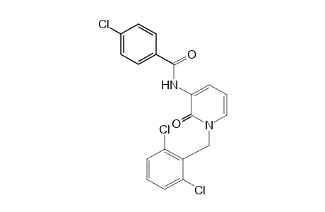 p-CHLORO-N-[1-(2,6-DICHLOROBENZYL)-1,2-DIHYDRO-2-OXO-3-PYRIDYL]BENZAMIDE