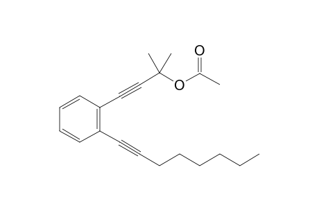 2-methyl-4-(2-(oct-1-yn-1-yl)phenyl)but-3-yn-2-yl acetate